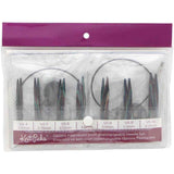 KNIT PICKS Foursquare Majestic Wood 7cm (3″) Short Tip Interchangeable Circular Needle Set