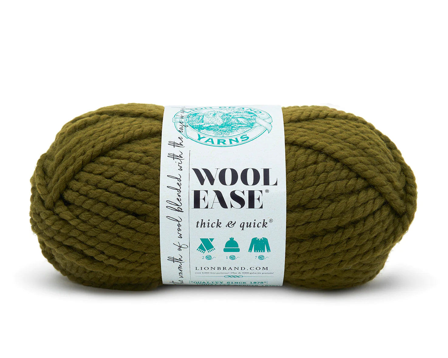 Lion Brand Yarn Wool-Ease Thick & Quick Yarn, Soft and Bulky Yarn for  Knitting, Crocheting, and Crafting, 1 Skein, City Lights
